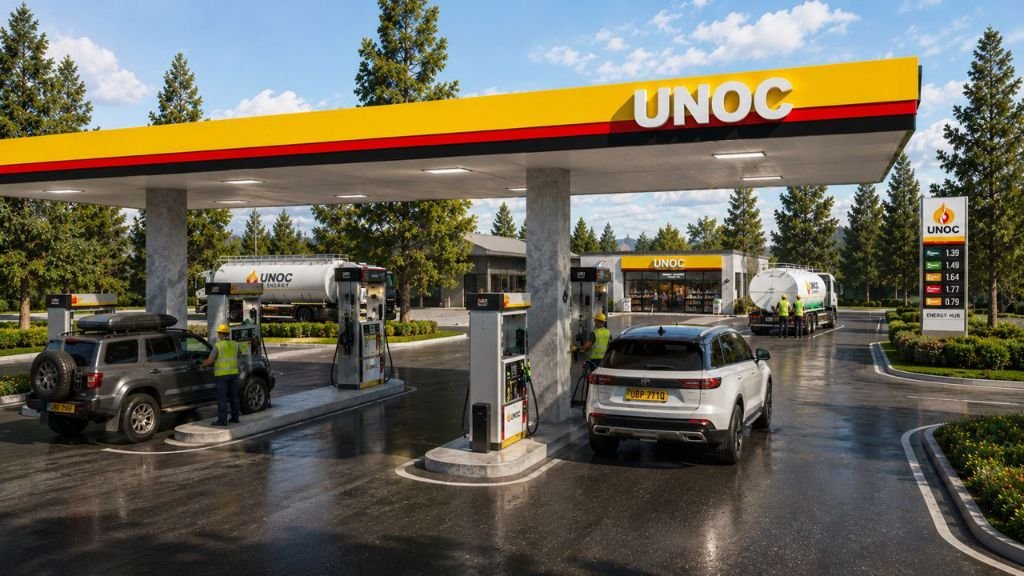UNOC Energy fuel station and forecourt